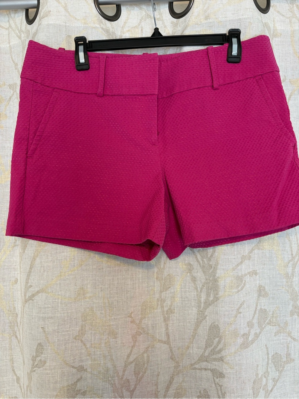 Ann Taylor Hot Pink Textured Shorts